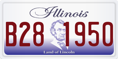 IL license plate B281950