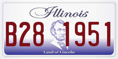 IL license plate B281951