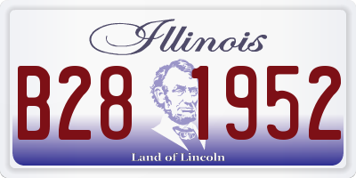 IL license plate B281952
