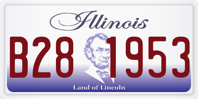 IL license plate B281953
