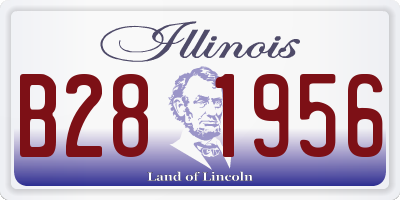 IL license plate B281956
