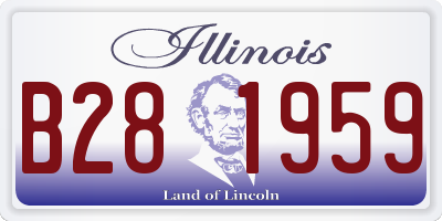 IL license plate B281959