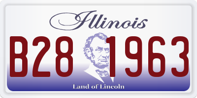 IL license plate B281963