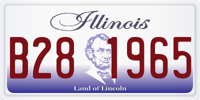 IL license plate B281965