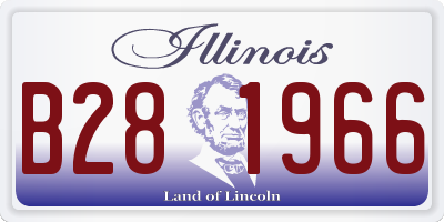 IL license plate B281966