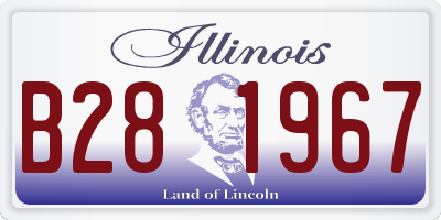 IL license plate B281967