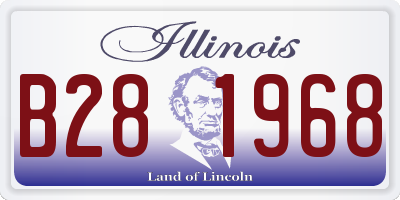 IL license plate B281968