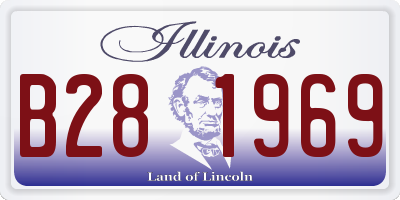 IL license plate B281969