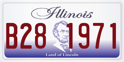 IL license plate B281971