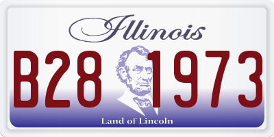IL license plate B281973