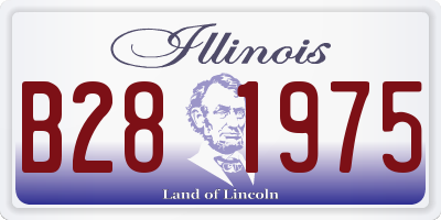 IL license plate B281975