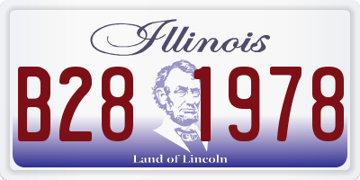 IL license plate B281978