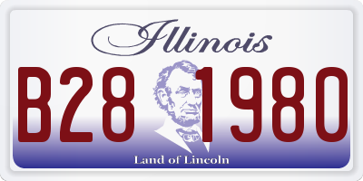 IL license plate B281980