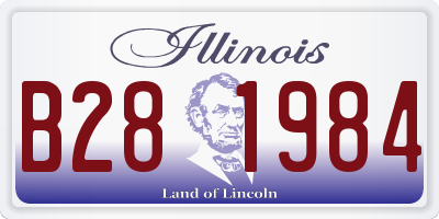 IL license plate B281984
