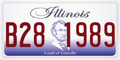 IL license plate B281989