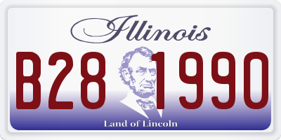 IL license plate B281990