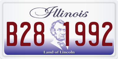 IL license plate B281992