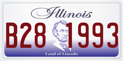 IL license plate B281993