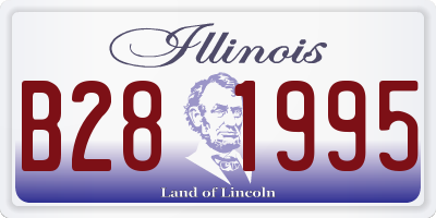 IL license plate B281995