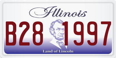 IL license plate B281997