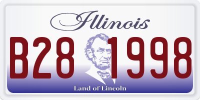 IL license plate B281998