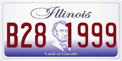 IL license plate B281999