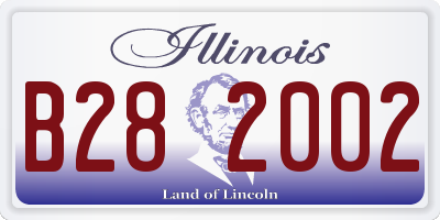 IL license plate B282002