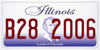 IL license plate B282006
