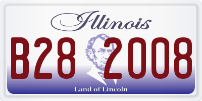 IL license plate B282008