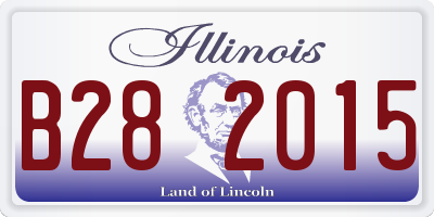 IL license plate B282015