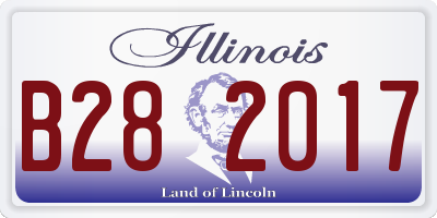 IL license plate B282017