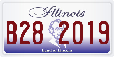 IL license plate B282019