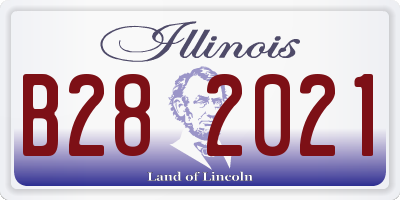 IL license plate B282021