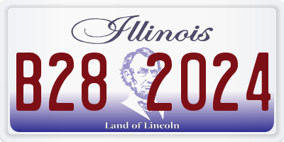 IL license plate B282024