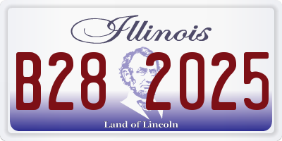 IL license plate B282025