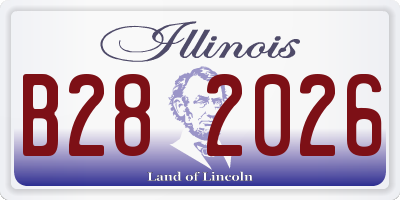 IL license plate B282026