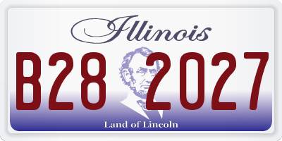 IL license plate B282027