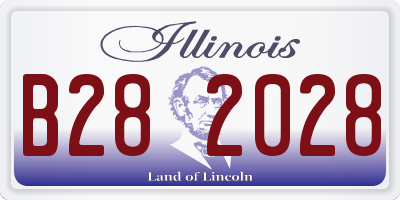 IL license plate B282028