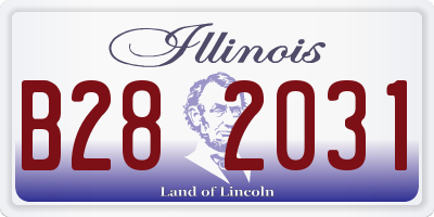 IL license plate B282031