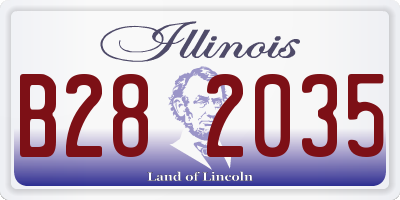 IL license plate B282035