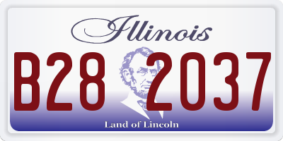 IL license plate B282037