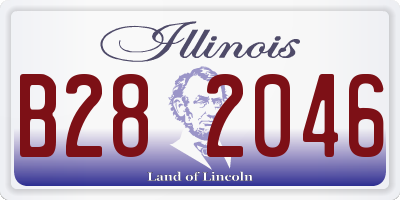 IL license plate B282046