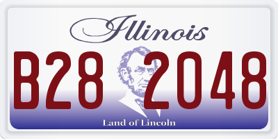 IL license plate B282048