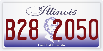 IL license plate B282050
