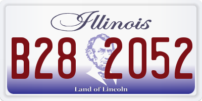 IL license plate B282052