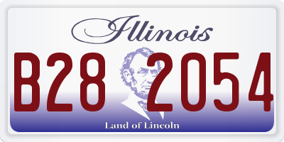 IL license plate B282054