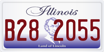IL license plate B282055