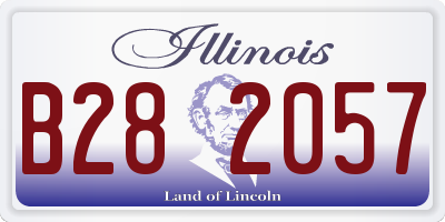 IL license plate B282057