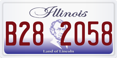 IL license plate B282058