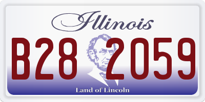 IL license plate B282059